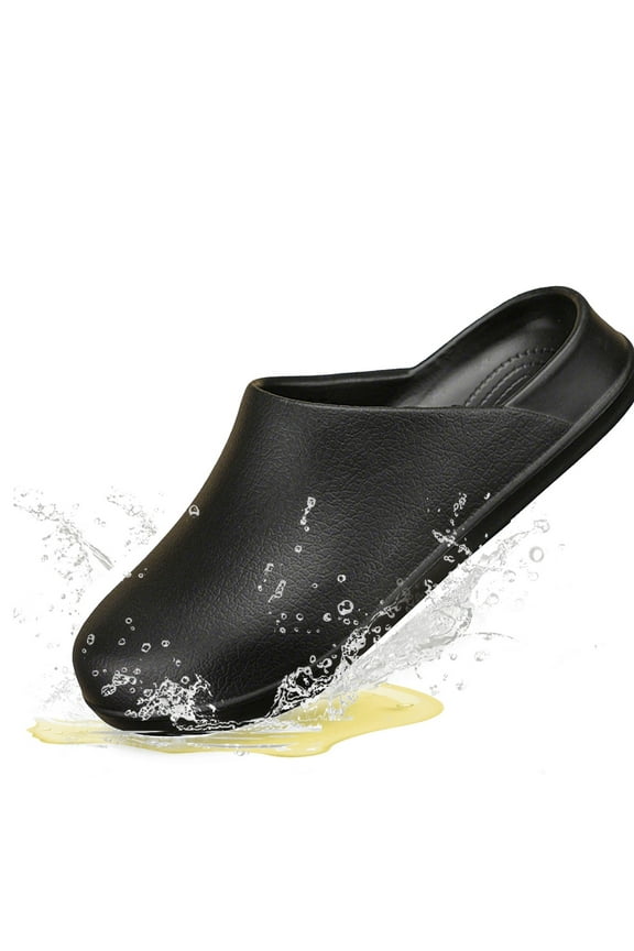 Waterproof Chef Shoes Women Men Non Slip Kitchen Work Shoes Slip-On, Anti-Slip Restaurant Shoes for Women, Comfortable Food Service Shoes with Oil Resistant Sole