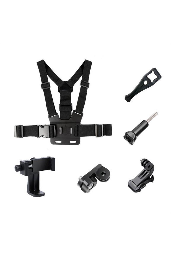 Waterproof Chest Mount,ABS Cellphone Selfie Chest Mount Chest Harness Strap With Cell Phone Clip Compatible With Action Camera