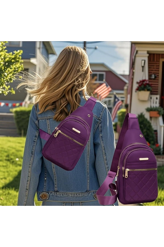 Waterproof Chest Sling Bag | Large Capacity Crossbody Front Pack | Anti-Theft Pocket | USB Charging | Breathable Lightweight Travel Fabric | 30x17x16cm | Multiple Colors