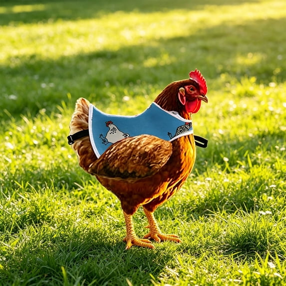 Waterproof Chicken Saddle for Hens, Chicken Apron for Hens with Elastic Straps, Breathable & Washable Feather Protection Vest for Broody Hens or Molting, Easy to Clean