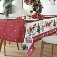 thumbnail image 1 of Waterproof Christmas Tablecloth Embossed Rectangular Party Festive Party Lace Table Cloth Red Tablecloth, 1 of 5