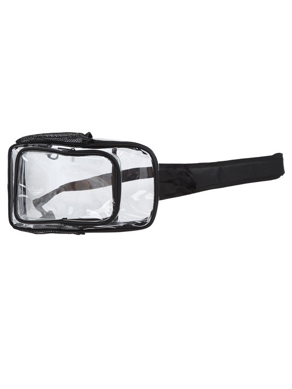 Waterproof Clear Sling Bag Reversible Shoulder Strap Transparent PVC Chest Daypack Backpack for Men Women
