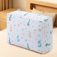 thumbnail image 1 of Waterproof Clothes Storage Bag with Zipper, Portable Wardrobe Organizer Box for Quilts, Blankets & Bedding, 58x40x22cm Foldable Travel Storage Solution, 1 of 5