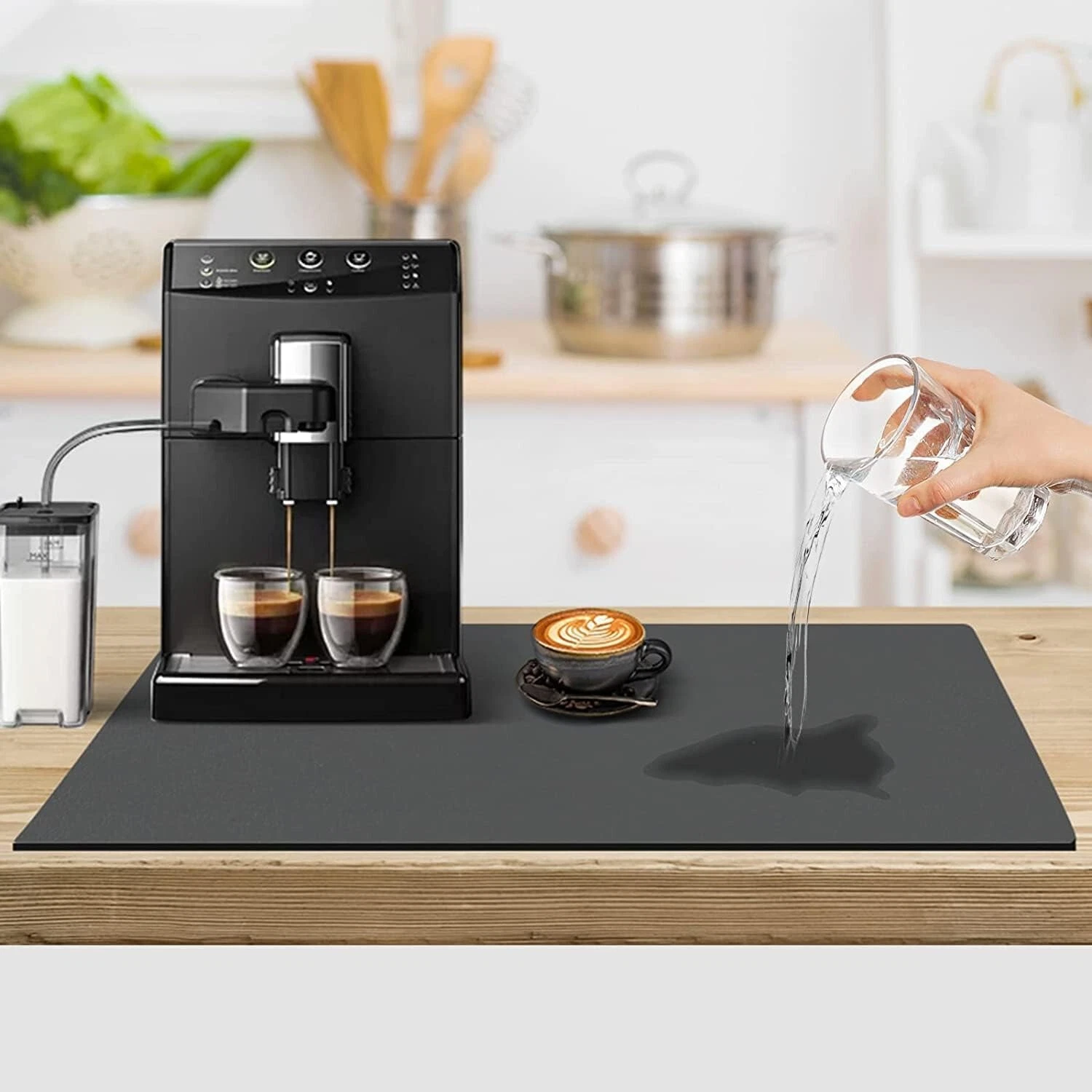 Waterproof Coffee Mat For Countertop, Under Sink Mats Kitchen - 12"*19"