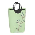 thumbnail image 1 of Waterproof Collapsible Laundry Hamper, Green Spring Forest Aluminum Handle Laundry Bag Storage Basket, 50L, 1 of 6
