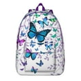 thumbnail image 1 of Waterproof Colorful Butterfly Backpack, Durable School Bag Featuring Artistic Floral and Tropical Design, 1 of 5