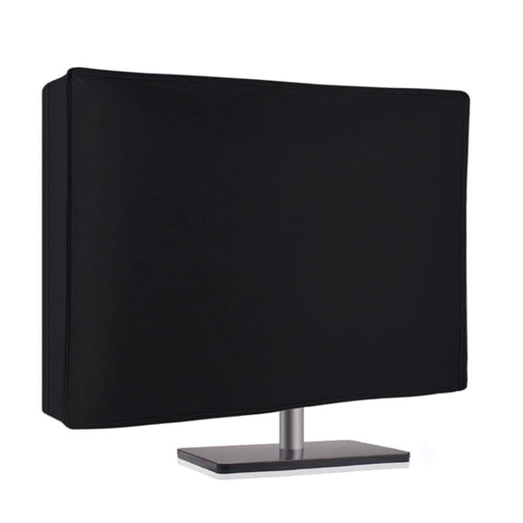 Waterproof Computer Monitor Dust Cover, Black Full Body Cover for Computer Screen Anti-Static LCD-Silky HD Panel Dust Protective Sleeve BLack 71*10*46cm