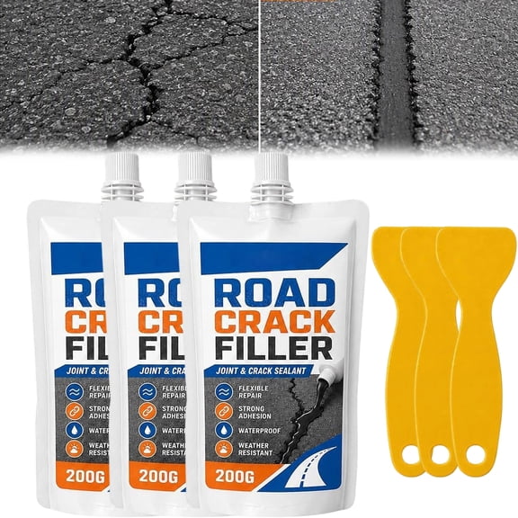 Waterproof Concrete Crack Filler Sealant, Self-leveling gray sealant fills narrow cracks & joints, Fast-drying, elastic, indoor-outdoor masonry repair
