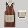 thumbnail image 1 of Waterproof Cooking Apron with Detachable Hand Towel,Oil-Proof Kitchen Apron,Large Absorbent Hand Towel,Adjustable Strap,Durable,Comfortable,Cooking,Baking,Cleaning,Home,Restaurant Use, 1 of 4