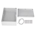 thumbnail image 1 of Waterproof & Corrosion Resistant Power Junction Box, ABS Plastic 263x185x95mm Electrical Project Case, Durable Outdoor Enclosure for Electronic Equipment, 1 of 9