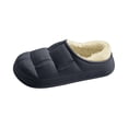 thumbnail image 1 of Waterproof Cotton Slippers for Women Men Winter Outdoor Indoor Home Plush Warm Thick Sole Anti slip Cotton Shoes for Couple, 1 of 6