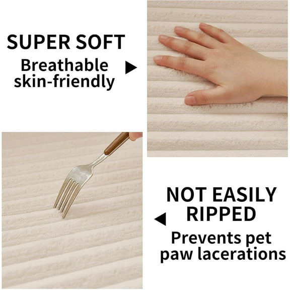 Waterproof Couch Cover for Dogs Washable,Fuzzy Pet Couch Covers for Sofa,Thick Soft Dog Bed Cover Non-Slip Couch Covers for 3 Cushion Couch Sofa Pet Friendly