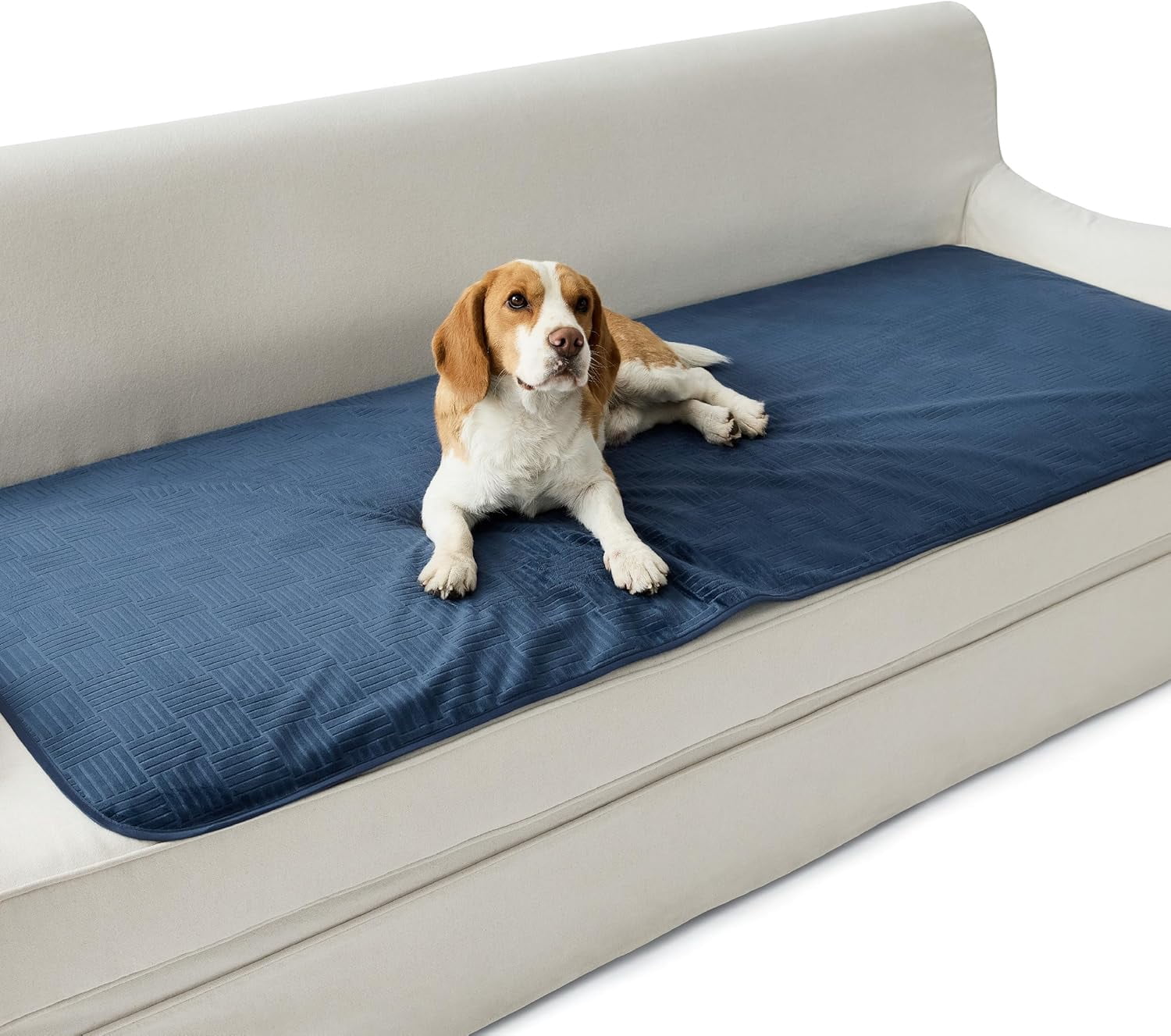 Waterproof Couch Cover for Dogs Washable - Waterproof Blanket for Couch Sofa Cozy, Lightweight Furniture Protector for Pet Cat Quick Drying Puppy, Navy, 30x70IN