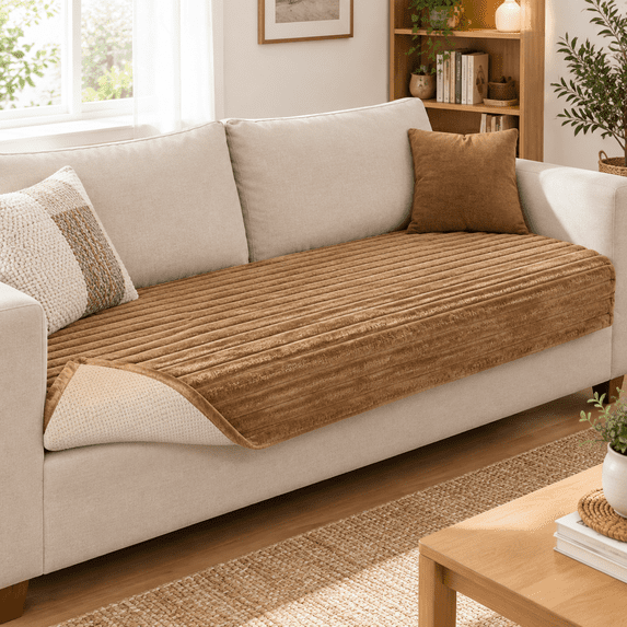 Waterproof Couch Cover For Dogs Fuzzy Pet Covers Sofa Washable Non Slip ...