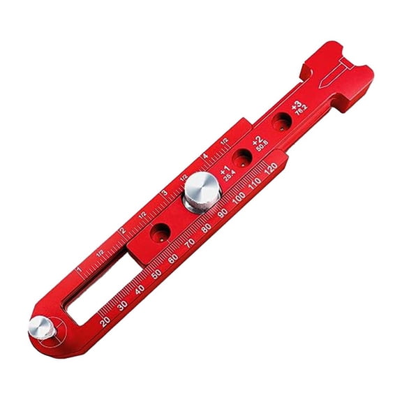 Woodworking Compass Scriber, Portable Aluminum Alloy Woodworking Compass Tool, Adjustable Metric/Inch Arc Drawing Ruler