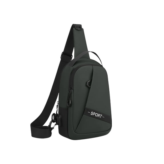 Waterproof Crossbody Bag, Multifunctional Chest Backpack, Lightweight Design with Ample Storage, Ideal for Sports and Outdoor Activities, Perfect for Men