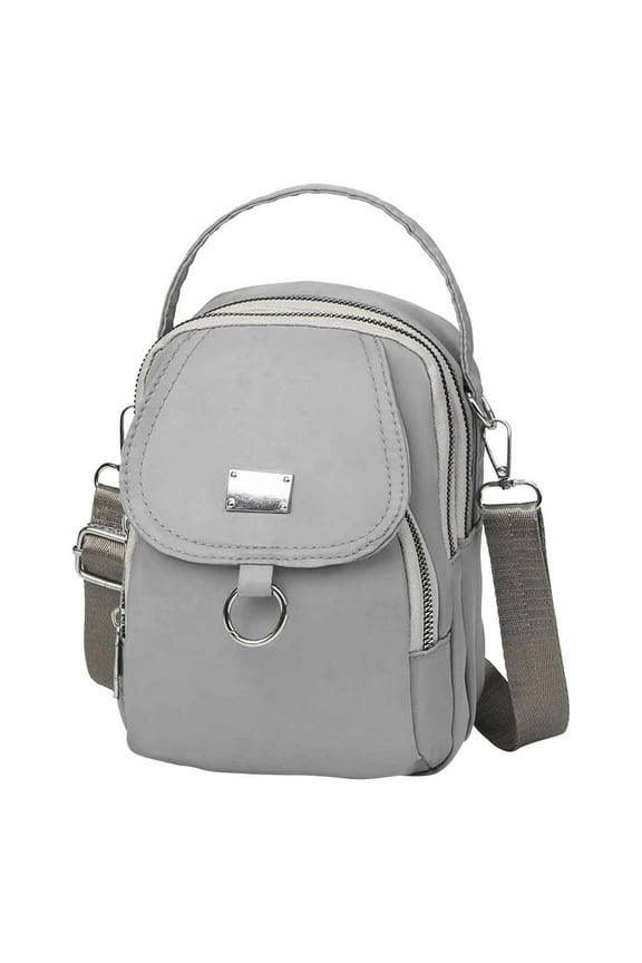 Waterproof Crossbody Bag for Women with Multiple Compartments Adjustable Shoulder Strap Headphone Hole Design Large Capacity Casual Nylon Messenger Purse