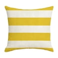thumbnail image 1 of Waterproof Cushion Cover Geometric Stripe Pattern Decorative Throw Pillow Cover Water Resistant Stretch Fabric Decorative Square Cushion Shell Vacation Style Decorative Seat Pillow Slipcover, 1 of 6