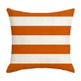 thumbnail image 1 of Waterproof Cushion Cover Geometric Stripe Pattern Decorative Throw Pillow Cover Water Resistant Stretch Fabric Decorative Square Cushion Shell Vacation Style Decorative Seat Pillow Slipcover, 1 of 6