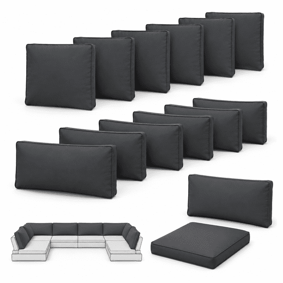 Waterproof Cushion Covers For Outdoorniture 14 Only - Walmart.com