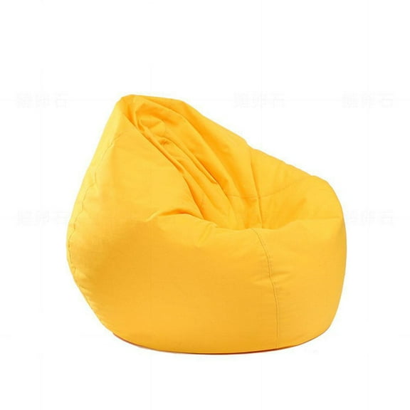Waterproof Cushion Plush Animal Storage Oxford Chair Zipper Cover Cushion Stool Plush Soft Toy Leisure Seat Sofa (Only Sofa Covers,Yellow)