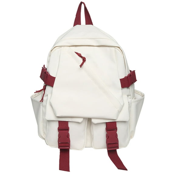 Waterproof Cute Backpack for School, Elementary Middle School Bags Women Men Casual Travel Daypacks-red