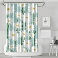 thumbnail image 1 of Waterproof Cute Boho Daisy Shower Curtain 72x72 Inch Boho Style Polyester Unique Shower Curtain for Bathroom Hotel Home Decor with 12 Plastic Hooks, 1 of 5