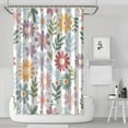 thumbnail image 1 of Waterproof Cute Boho Daisy Shower Curtain 72x72 Inch Boho Style Polyester Unique Shower Curtain for Bathroom Hotel Home Decor with 12 Plastic Hooks, 1 of 5