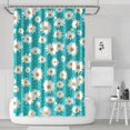 thumbnail image 1 of Waterproof Cute Boho Daisy Shower Curtain 72x72 Inch Boho Style Polyester Unique Shower Curtain for Bathroom Hotel Home Decor with 12 Plastic Hooks, 1 of 5