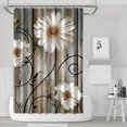 thumbnail image 1 of Waterproof Cute Boho Daisy Shower Curtain 72x72 Inch Boho Style Polyester Unique Shower Curtain for Bathroom Hotel Home Decor with 12 Plastic Hooks, 1 of 5