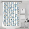 thumbnail image 1 of Waterproof Cute Boho Daisy Shower Curtain 72x72 Inch Boho Style Polyester Unique Shower Curtain for Bathroom Hotel Home Decor with 12 Plastic Hooks, 1 of 5