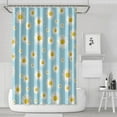thumbnail image 1 of Waterproof Cute Boho Daisy Shower Curtain 72x72 Inch Boho Style Polyester Unique Shower Curtain for Bathroom Hotel Home Decor with 12 Plastic Hooks, 1 of 5