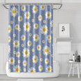 thumbnail image 1 of Waterproof Cute Boho Daisy Shower Curtain 72x72 Inch Boho Style Polyester Unique Shower Curtain for Bathroom Hotel Home Decor with 12 Plastic Hooks, 1 of 5