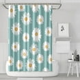thumbnail image 1 of Waterproof Cute Boho Daisy Shower Curtain 72x72 Inch Boho Style Polyester Unique Shower Curtain for Bathroom Hotel Home Decor with 12 Plastic Hooks, 1 of 5