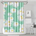 thumbnail image 1 of Waterproof Cute Boho Daisy Shower Curtain 72x72 Inch Boho Style Polyester Unique Shower Curtain for Bathroom Hotel Home Decor with 12 Plastic Hooks, 1 of 5