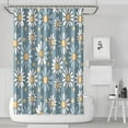 thumbnail image 1 of Waterproof Cute Boho Daisy Shower Curtain 72x72 Inch Boho Style Polyester Unique Shower Curtain for Bathroom Hotel Home Decor with 12 Plastic Hooks, 1 of 5