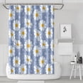 thumbnail image 1 of Waterproof Cute Boho Daisy Shower Curtain 72x72 Inch Boho Style Polyester Unique Shower Curtain for Bathroom Hotel Home Decor with 12 Plastic Hooks, 1 of 5