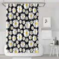 thumbnail image 1 of Waterproof Cute Daisy Shower Curtain 72x72 Inch Boho Style Polyester Unique Shower Curtain for Bathroom Hotel Home Decor with 12 Plastic Hooks, 1 of 5