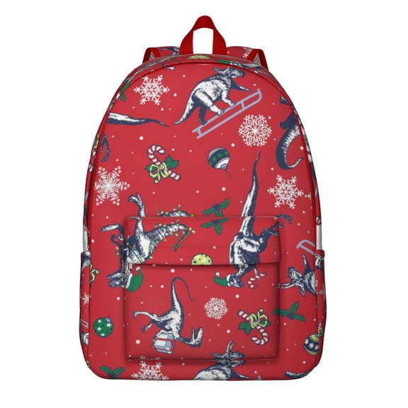 Waterproof Cute Dinosaur Backpack for School, Lightweight and Durable Bookbag for Teens with Cartoon World Print