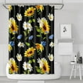 thumbnail image 1 of Waterproof Cute Sunflower Colorful Shower Curtain 72x72 Inch Boho Style Polyester Unique Shower Curtain for Bathroom Hotel Home Decor with 12 Plastic Hooks, 1 of 5