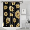 thumbnail image 1 of Waterproof Cute Sunflower Colorful Shower Curtain 72x72 Inch Boho Style Polyester Unique Shower Curtain for Bathroom Hotel Home Decor with 12 Plastic Hooks, 1 of 5