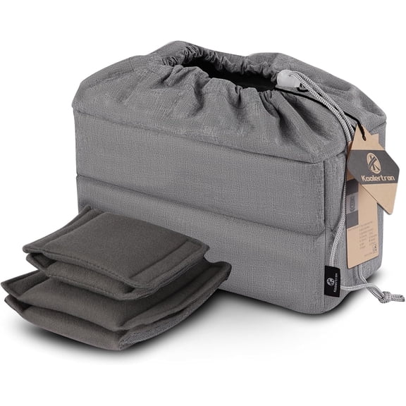 Waterproof DSLR Camera Bag with Removable Insert, Adjustable Compartments, Fits in Bags - Protective Case for DSLR/SLR Cameras & Accessories