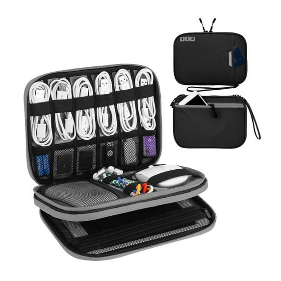 Waterproof Dacron Pouch Electronic Accessories Storage USB Cable Organizer Bag