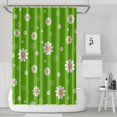 thumbnail image 1 of Waterproof Daisy Flower Shower Curtain 72x72 Inch Boho Style Polyester Unique Shower Curtain for Bathroom Hotel Home Decor with 12 Plastic Hooks, 1 of 5