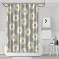 thumbnail image 1 of Waterproof Daisy Seamless Pattern Shower Curtain 72x72 Inch Boho Style Polyester Unique Shower Curtain for Bathroom Hotel Home Decor with 12 Plastic Hooks, 1 of 5