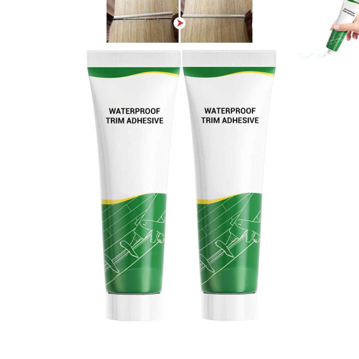 Waterproof Decorative Adhesive — Strong bonding,easy to apply,Versatile construction glue for Tile,Floor,Stone,Wood,Wall & More,Works Under Water