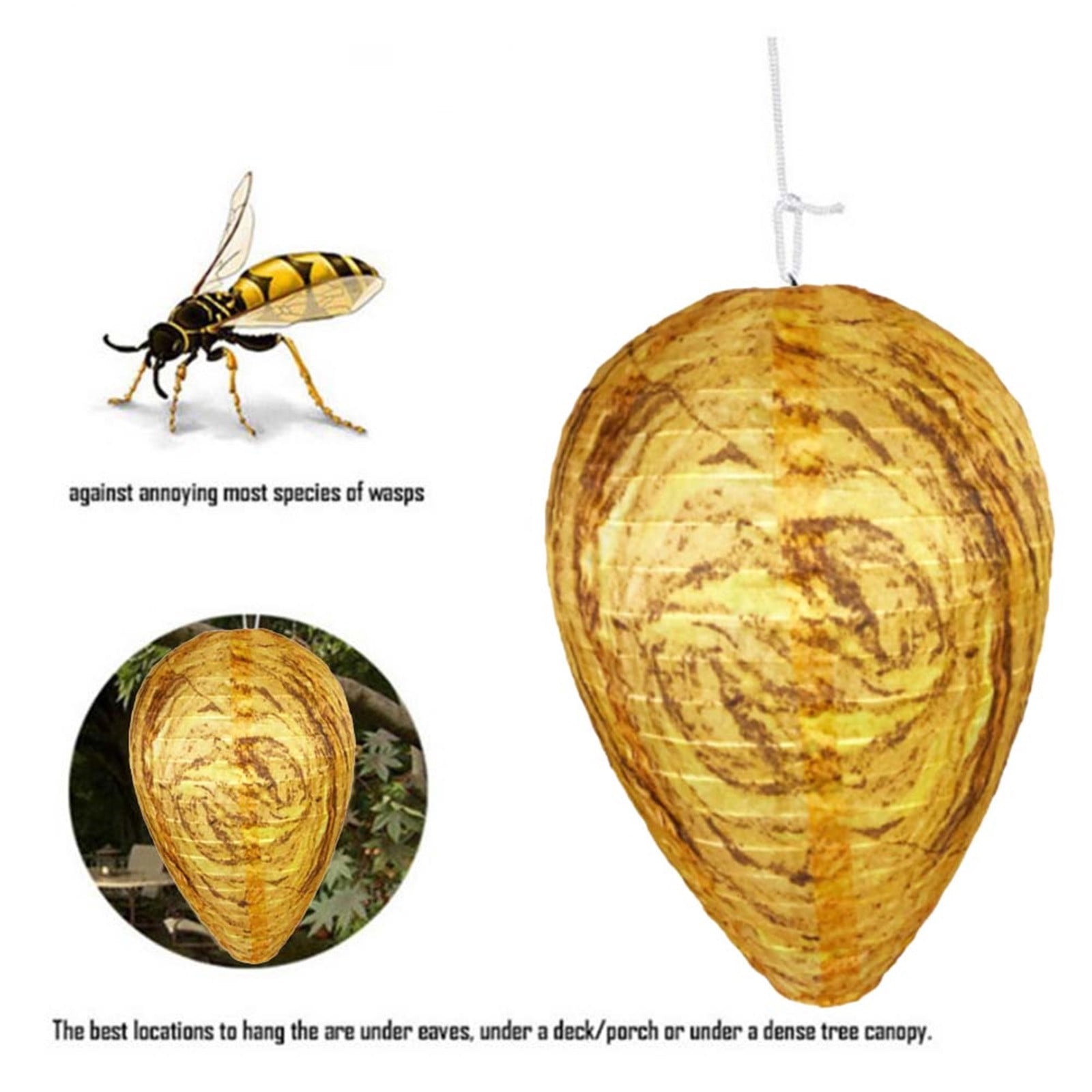 Waterproof Decoys Hanging Deterrents Fake Cloth Bee Decoy Deterrent for