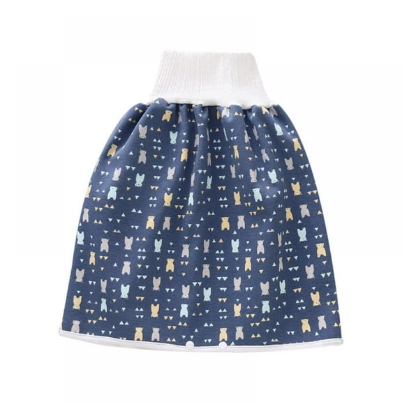 Waterproof Diaper Skirt for Bed wetting Cotton Diaper Shorts for Baby Boy and Girl Night Time Potty Training