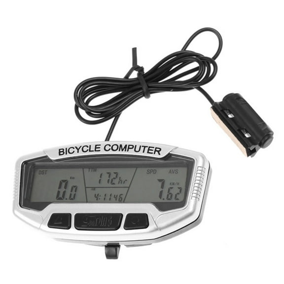 Waterproof Digital LCD Bike Computer - Bicycle Odometer Speedometer with Auto Backlight and 27 Functions