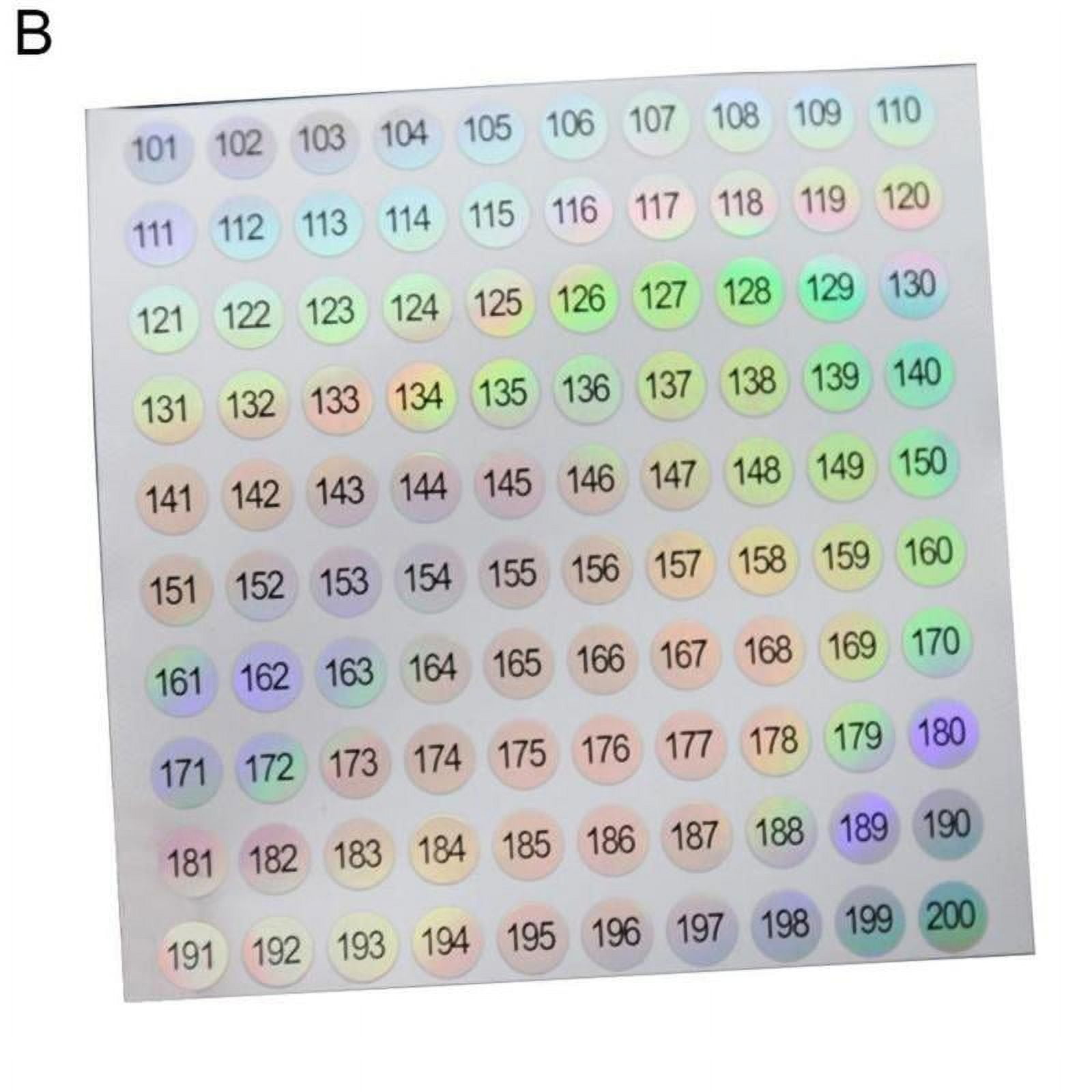 Waterproof Digital Stickers Lipstick Beauty Number Stickers B9J7 ...